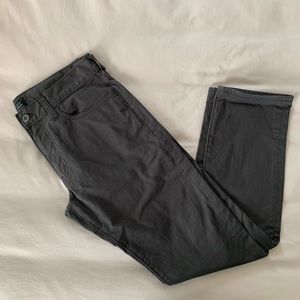 J. Crew 484 Slim Fit Garment Dyed Five-Pocket Pants, Dark Grey, Size 31x30